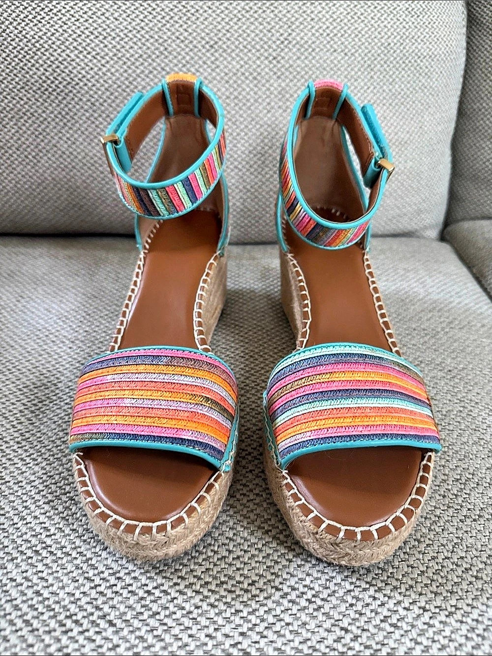 Franco Sarto Clemens Espadrille Wedge Sandal Multicolor